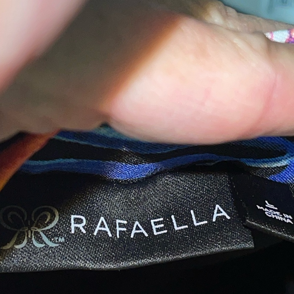 Rafaella tropical floral & leaf pattern skirt. Size large GUC - Picture 6 of 9